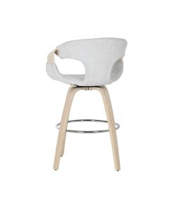 Sgabello Home ESPRIT Grigio Legno 55,5 x 52,5 x 92,5 cm