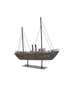 Statua Decorativa DKD Home Decor 37,5 x 8,5 x 41 cm Finitura invecchiata Multicolore Barco