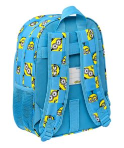 Zaino Scuola Minions Minionstatic Azzurro 26 x 34 x 11 cm
