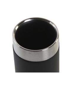 Portaspazzolini da Denti DKD Home Decor Nero Argentato Resina Acciaio inossidabile 7 x 7 x 10,5 cm (12 Unità)