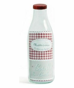 Barattolo Mediterraneo 41698 1 L Trasparente Cristallo Vetro 1L (12 Unità)