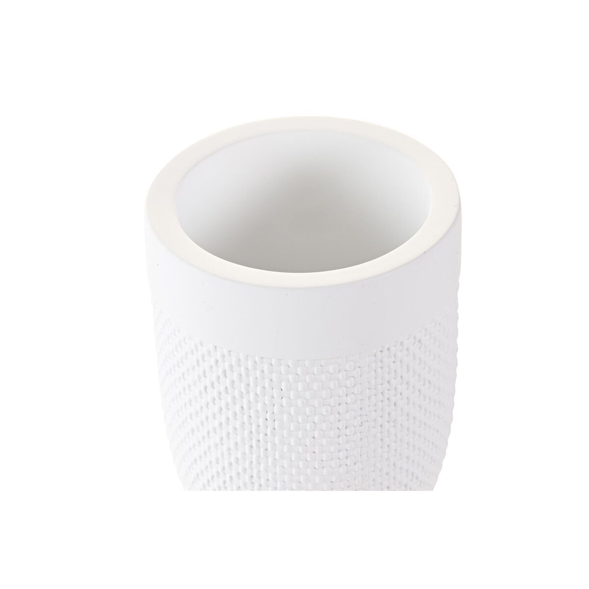 Bicchiere DKD Home Decor Bianco Cemento 8 x 8 x 10,5 cm