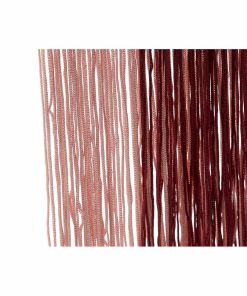 Specchio da parete DKD Home Decor Bordeaux Rosa chiaro Frange 33,5 x 1 x 54 cm (2 Unità) (2 Pezzi)