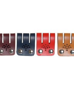 Raccogli Cavi DKD Home Decor Nero Multicolore Cammello Poliuretano 3 x 1 x 6 cm (4 Unità)