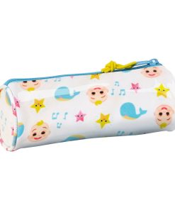 Astuccio Scuola Cilindrico CoComelon Bianco Multicolore (20 x 7 x 7 cm)