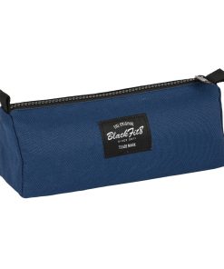 Astuccio Scuola BlackFit8 Urban Nero Blu Marino (21 x 8 x 7 cm)