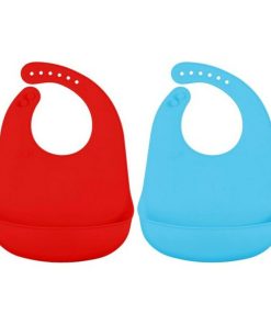 Bavaglino Silicone Azzurro