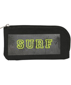 Astuccio Scuola Safta Surf Nero (23 x 11 x 1 cm)