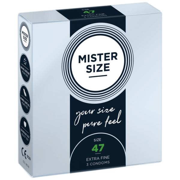 Preservativi Mister Size Extra sottili (47 mm)