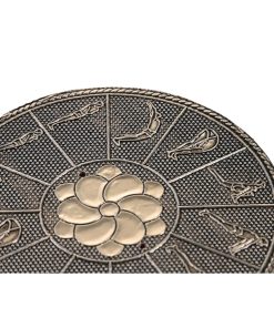 Bruciatore di essenze DKD Home Decor Legno Alluminio Indiano 10 x 10 x 1 cm Incenso