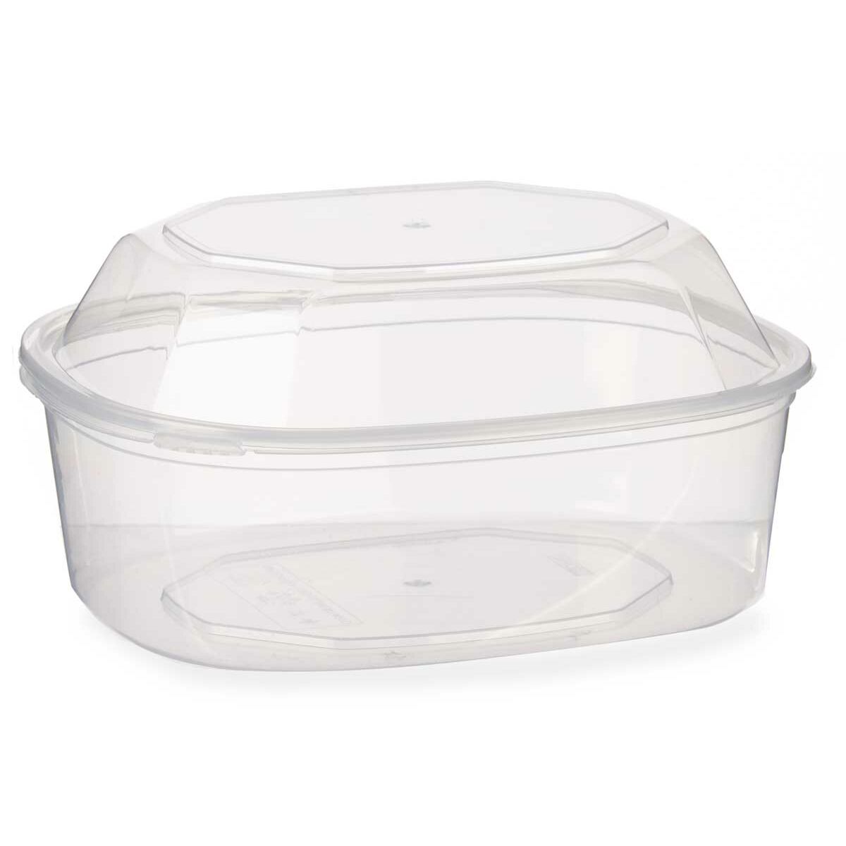 Portapranzo Rettangolare con Coperchio Leknes Trasparente polipropilene 1,5 L (8 Unità)