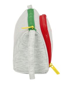 Astuccio Scuola Benetton Pop Grigio 20 x 11 x 8.5 cm