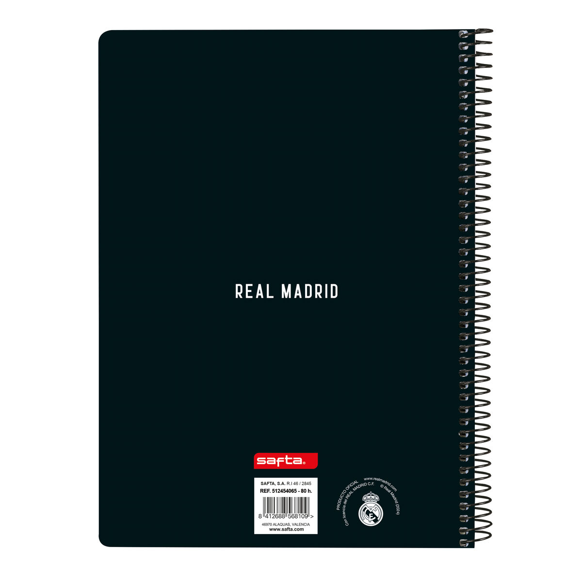 Agenda Real Madrid C.F. Bianco Grigio A5 80 Pagine