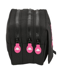 Portaoggetti Triplo Kappa Black and pink Nero (21,5 x 10 x 8 cm)