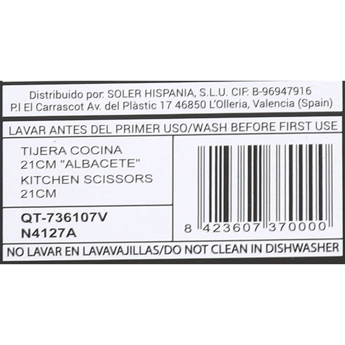 Forbicine Quttin Albacete 21 cm (18 Unità)