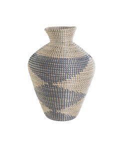 Vaso DKD Home Decor Azzurro Naturale Mediterraneo 35 x 35 x 50 cm
