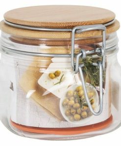 Barattolo Borgonovo Primizie Bambù 500 ml 10,5 x 10,5 x 10 cm (6 Unità)