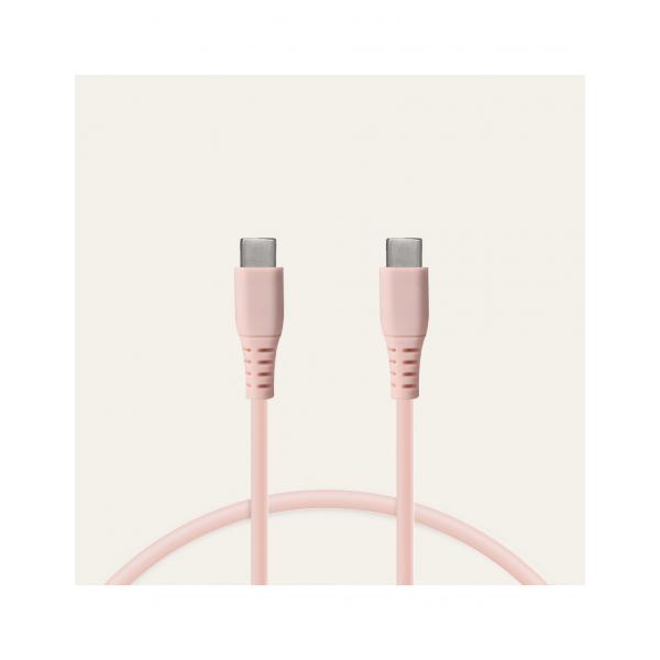 Cavo di Dati/Ricarica con USB KSIX Rosa 1 m
