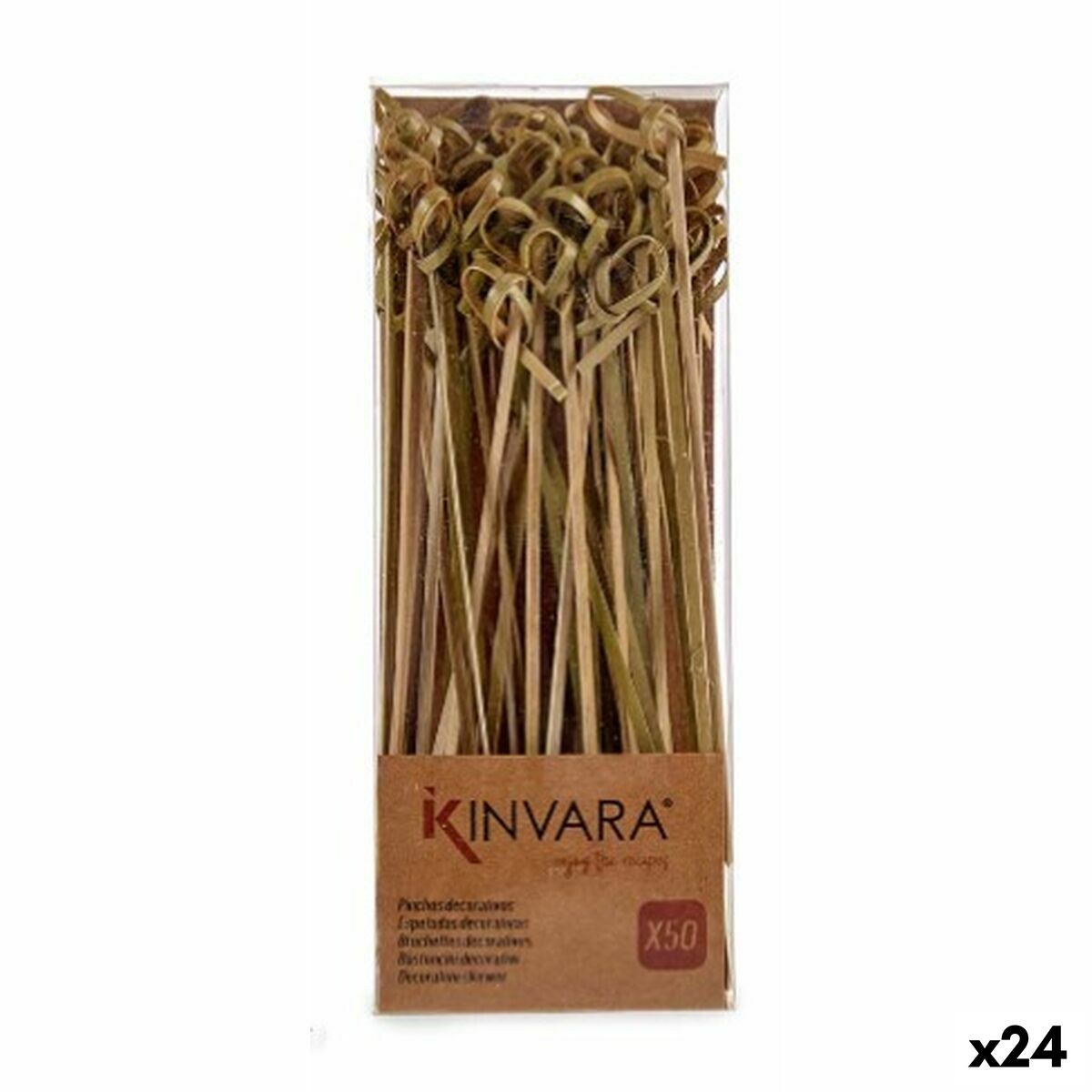 Stuzzicadenti in Bambù Kinvara SJ3485 Nodo (24 Unità)