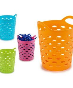 Cestino Multiuso 8430852308030 Azzurro Rosa Arancio Giallo Plastica 14 x 17 x 14 cm