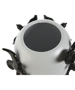 Vaso Home ESPRIT Bianco Nero Gres Moderno 27 X 27 X 29,5 cm