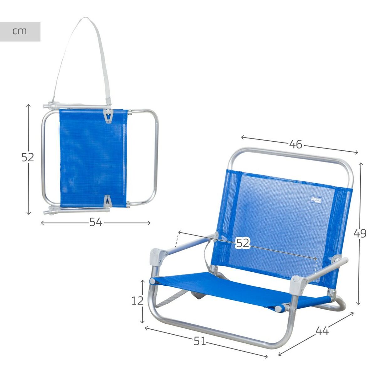 Sedia da Spiaggia Aktive 46 x 49 x 44 cm - Image 6