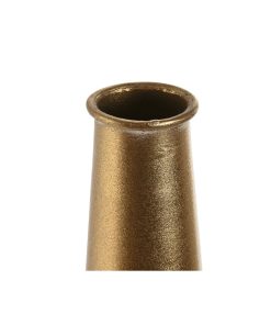 Vaso Home ESPRIT Bianco Dorato Metallo Moderno 14,5 x 14,5 x 55,5 cm