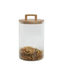 Barattolo Home ESPRIT Trasparente Bambù Cristallo 4 L