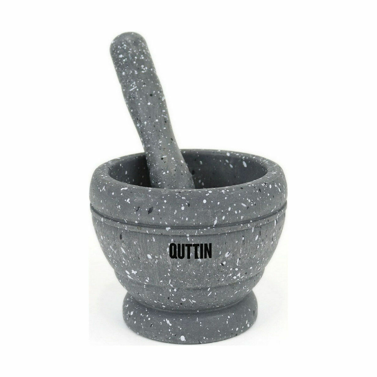 Mortaio da cucina Quttin Plastica 11 x 9 cm Nero (12 Unità)
