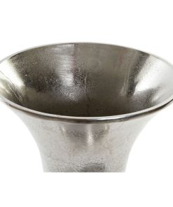 Vaso Home ESPRIT Argentato Alluminio Moderno Calice 24 x 24 x 49 cm