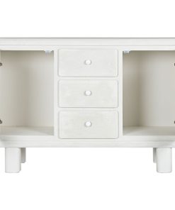 Credenza Home ESPRIT Bianco Abete Legno MDF 120 x 38 x 80 cm