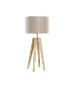Lampada da tavolo DKD Home Decor Beige Legno Marrone 220 V 50 W 30 x 30 x 69 cm