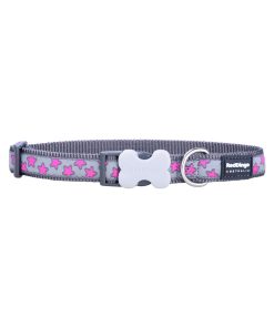 Collare per Cani Red Dingo STYLE HOT PINK ON COOL GREY 41-63 cm