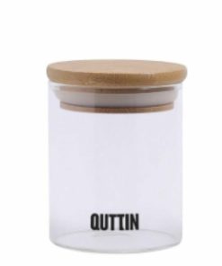 Barattolo In Vetro Trasparente Quttin    6,5 x 9 cm Silicone 200 ml (24 Unità)
