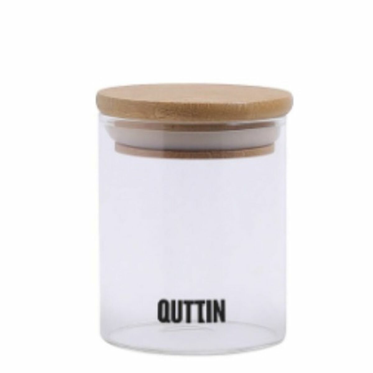 Barattolo In Vetro Trasparente Quttin    6,5 x 9 cm Silicone 200 ml (24 Unità)