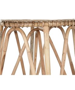 Sgabello Home ESPRIT Naturale vimini 50 X 50 X 86 cm