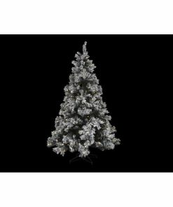 Albero di Natale DKD Home Decor Bianco Verde Metallo Polietilene Nevoso 130 x 130 x 218 cm