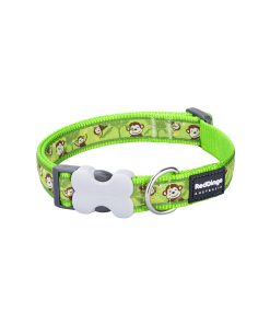 Collare per Cani Red Dingo STYLE MONKEY LIME GREEN 31-47 cm