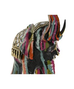 Statua Decorativa Home ESPRIT Multicolore Resina Elefante 21,5 x 8,5 x 19,5 cm