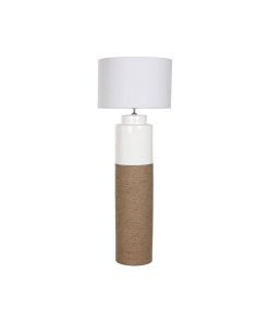 Lampada da Terra Home ESPRIT Bianco Marrone 220 V 50 X 50 X 139,5 cm