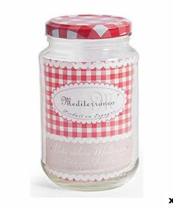 Barattolo di Vetro Mediterraneo A-370 Multiuso Vetro 370 ml 7,2 x 12 cm (12 Unità)