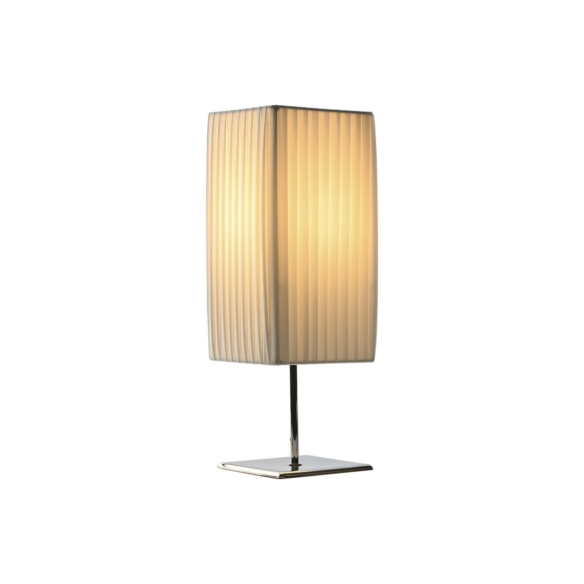 Lampada da tavolo Home ESPRIT Bianco Argentato Polietilene Ferro 50 W 220 V 15 x 15 x 43 cm - Image 5