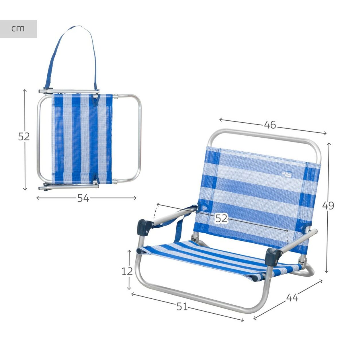 Sedia da Spiaggia Aktive 46 x 49 x 44 cm - Image 5