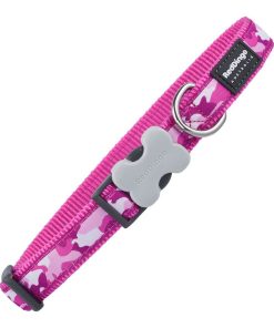 Collare per Cani Red Dingo Fucsia Mimetico (1,5 x 24-36 cm)