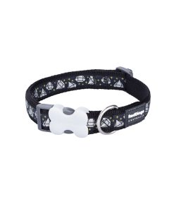 Collare per Cani Red Dingo STYLE DIAMOND 15 mm x 24-36 cm Nero