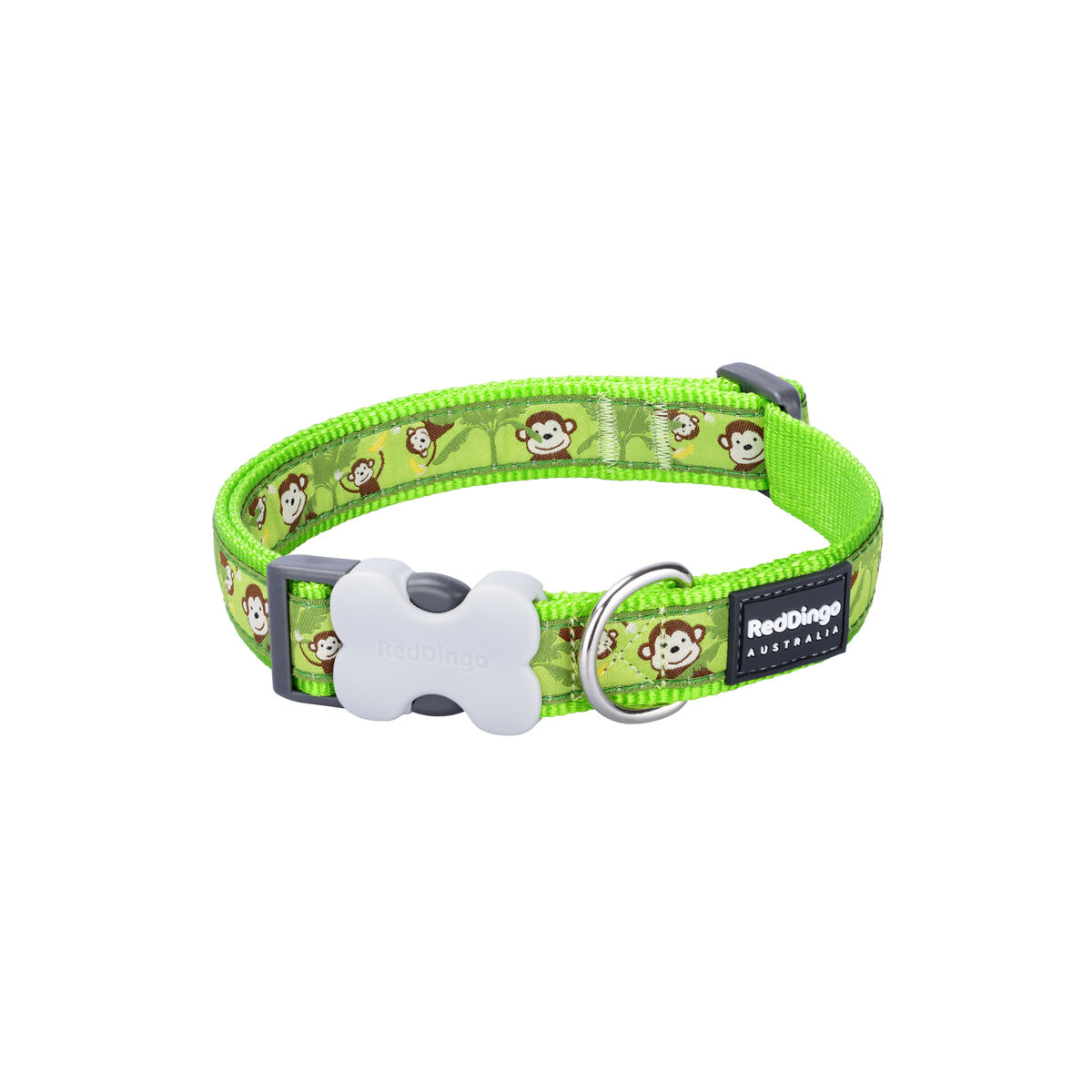 Collare per Cani Red Dingo STYLE MONKEY LIME GREEN 15 mm x 24-36 cm - Image 2