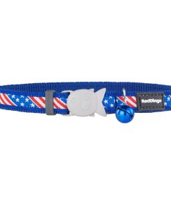 Collare per Cani Red Dingo STYLE US FLAG 15 mm x 24-36 cm