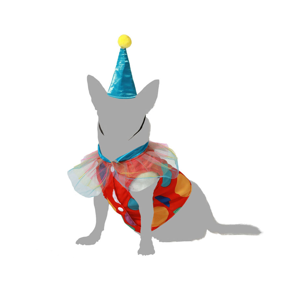 Costume per Cane Taglia S Pagliaccio - Image 2