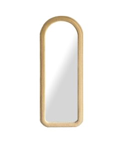 Specchio da parete Home ESPRIT Marrone Velluto Scandi 60 x 4 x 160 cm