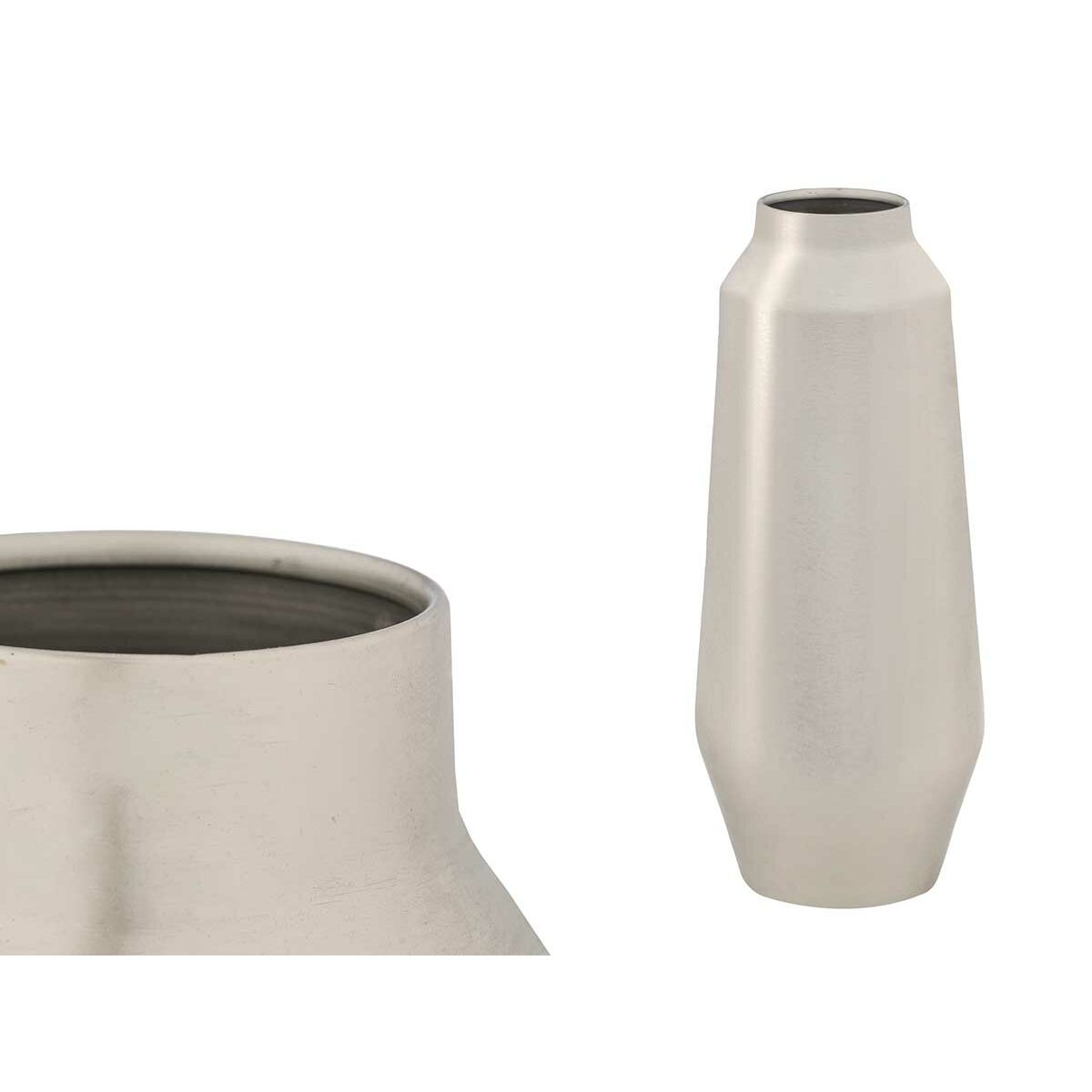 Vaso Gift Decor Argentato Ferro 67 x 20 x 67 cm 20 x 67 x 20 cm